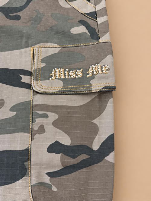 Miss Me Camo Barrel Leg (mid rise)