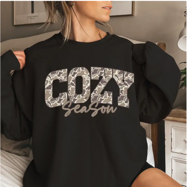 Camo Cozy Season Sweatshirt
