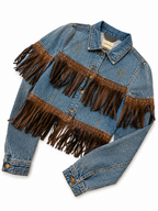 Wild Heart Fringe Denim Jacket