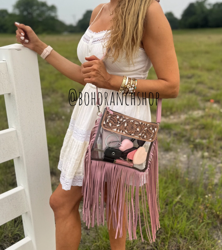 Clear to Be Cowgirl Crossbody