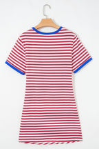 Red, White & Beautiful Mini Dress