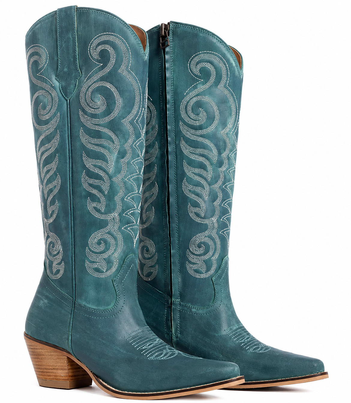 Nalejandra Boots in Deep Turquoise