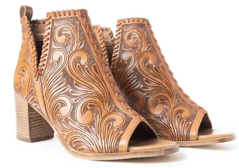 Persimmonee Heels In Dark Brown