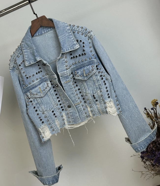 Studded & Sassy Denim Jacket