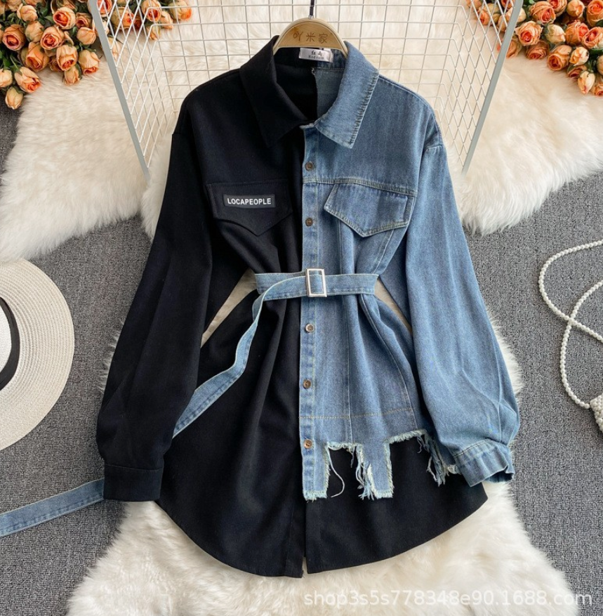 Two-Tone Rebel Denim Dress