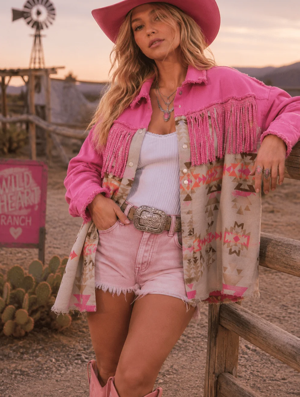 Wild at Heart Fringe Shacket