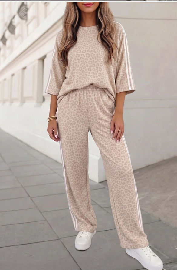 Wildly Comfortable Leopard Lounge Set